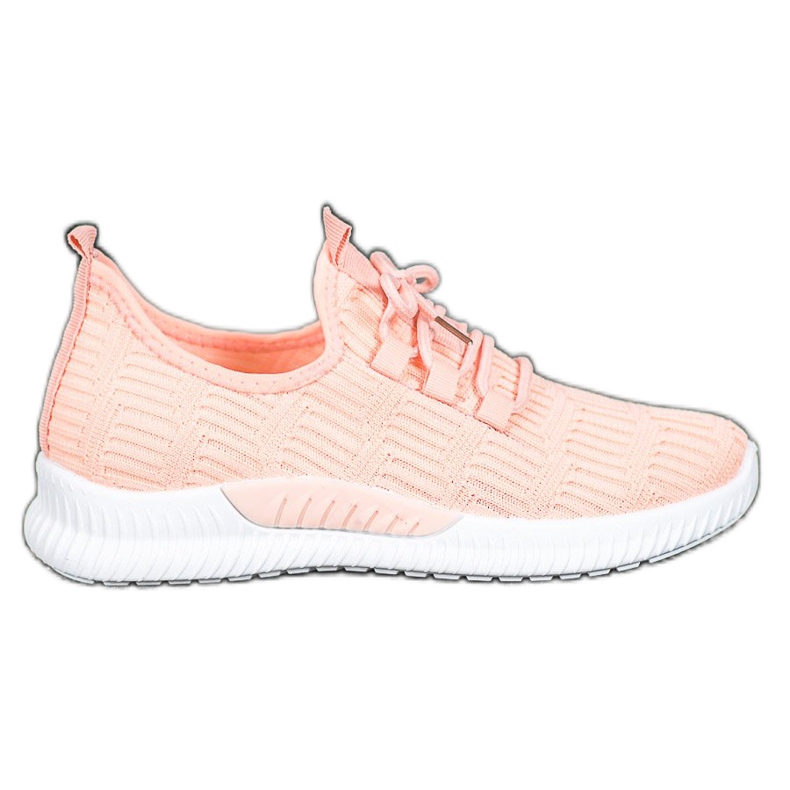 SHELOVET Zapatos textiles cómodos naranja