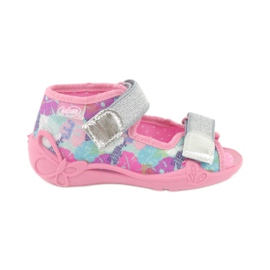 Calzado infantil befado 242P096 rosa gris multicolor