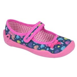 Calzado infantil befado 114X396 azul marino rosa multicolor