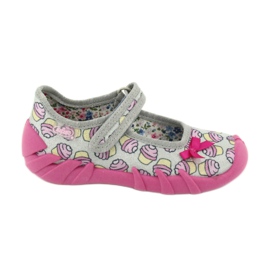 Calzado infantil befado 109P197 rosado gris