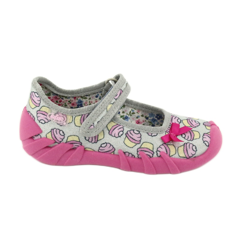 Calzado infantil befado 109P197 rosado gris