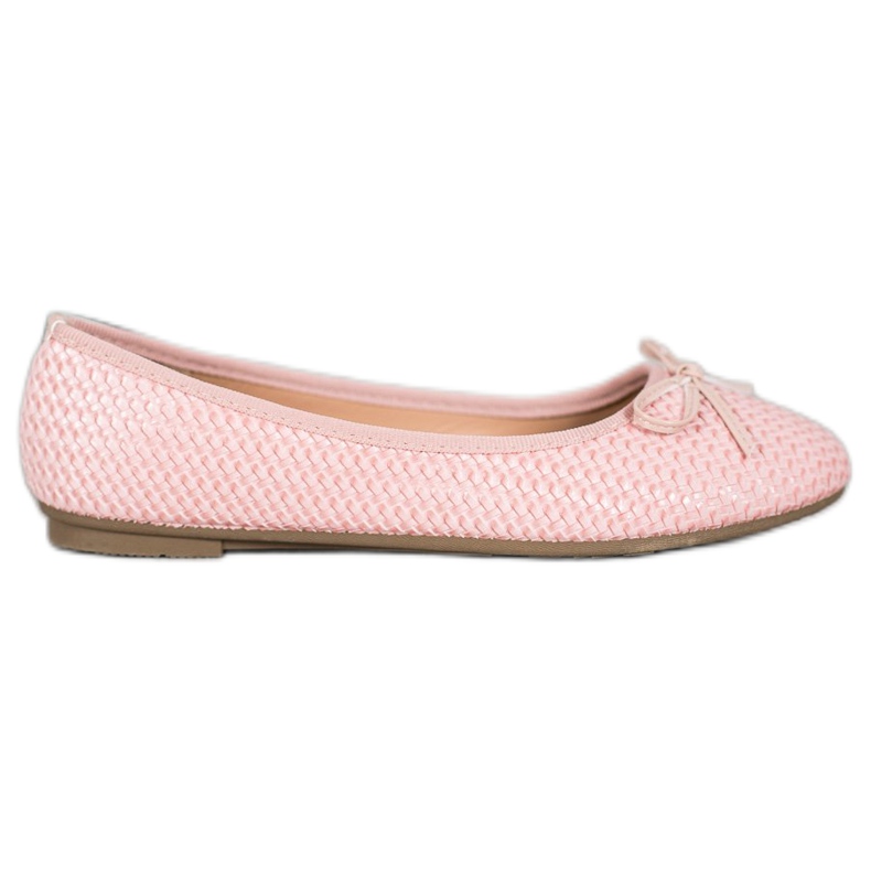 SHELOVET Bailarinas Rosa Trenzadas rosado