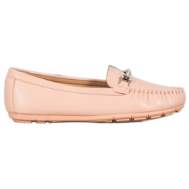 Fama Mocasines Con Circonita rosado