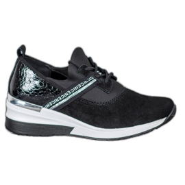 Filippo Zapatillas de cuero Niza negro