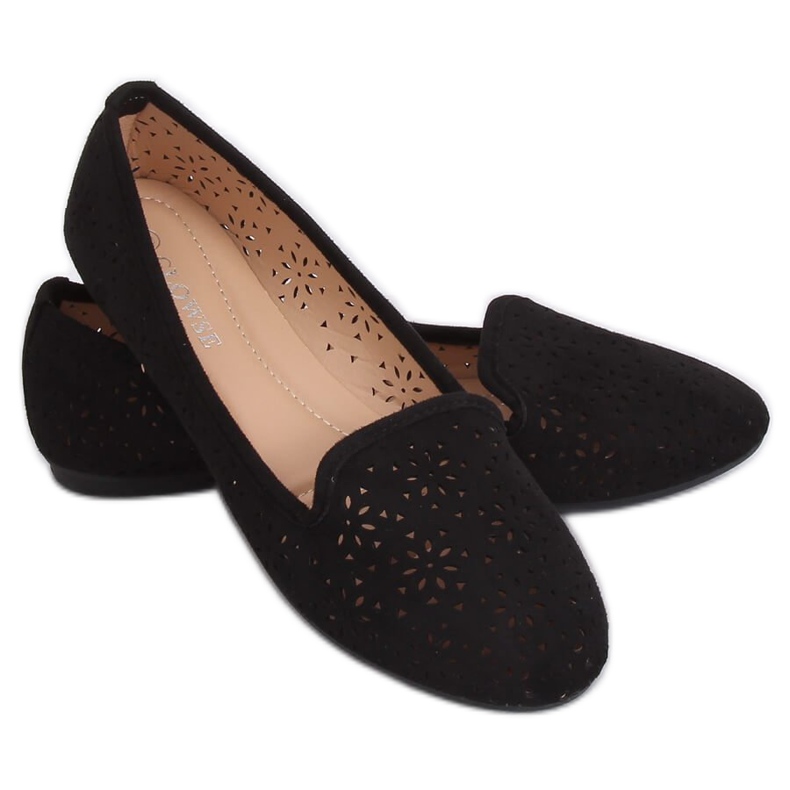 Señores calados negros 9F126 Negro