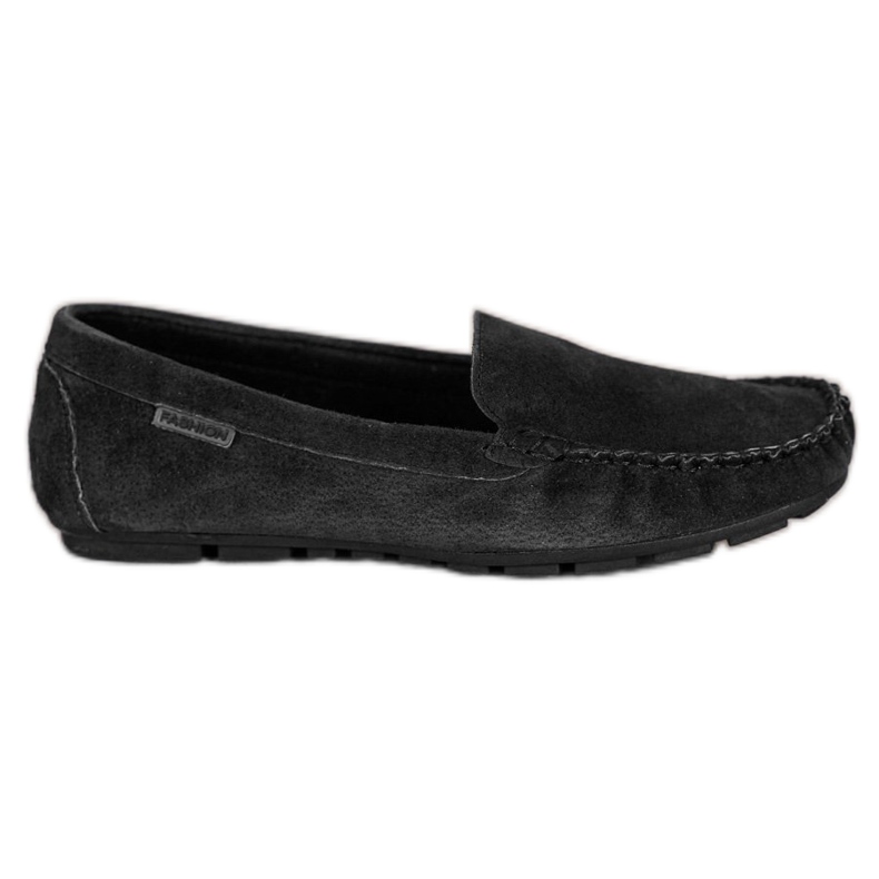 Vinceza Mocasines de piel clásicos negro Vinceza Mocasines de piel clásicos negro