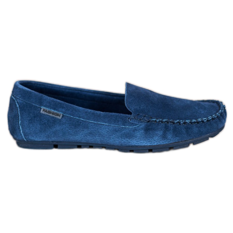 Vinceza Mocasines de piel clásicos azul