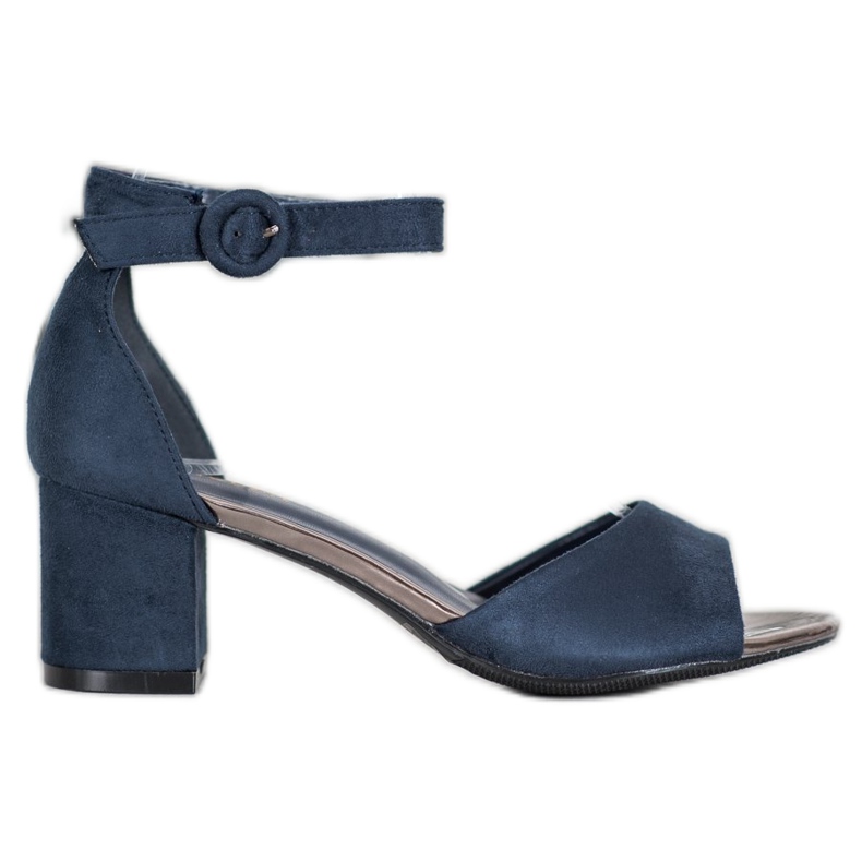 Sandalias Casual De Tacón Alto VINCEZA azul marino azul
