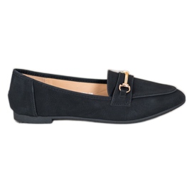 Nio Nio Mocasines elegantes con piel ecológica negro