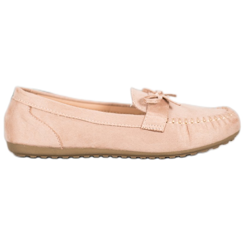 SHELOVET Mocasines casuales con lazo marrón