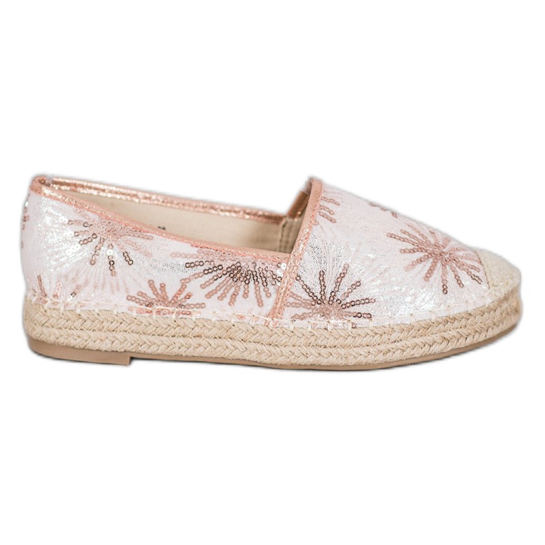 Best Shoes Alpargatas de lentejuelas rosado