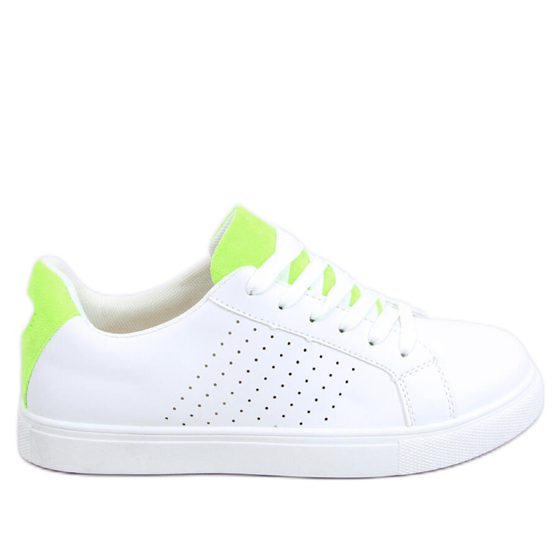 Zapatillas de mujer blancas WB807 WHITE / GREEN blanco verde
