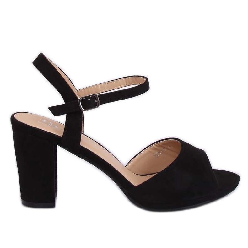 Sandalias de tacón negras 955-47 Black negro Sandalias de tacón negras 955-47 Black negro