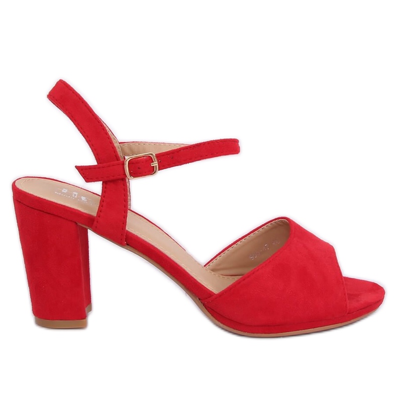 Sandalias rojas de tacón 955-47 Rojo