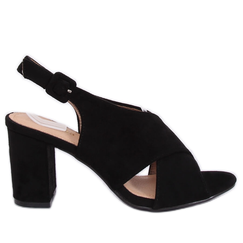 Sandalias de tacón negras F1827 Black negro Sandalias de tacón negras F1827 Black negro