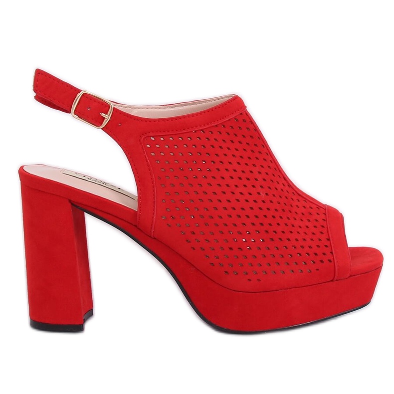 Tacones rojos calados 9R82 Rojo
