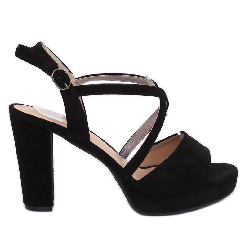 Sandalias negras de tacón 9272 Negro