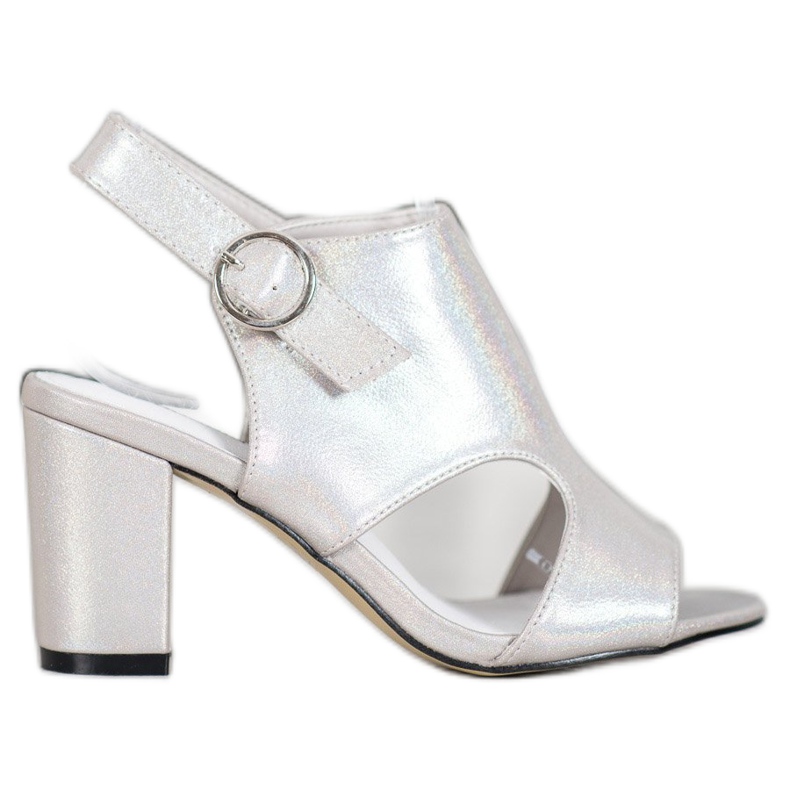 Goodin Sandalias Con Efecto Holo plata gris