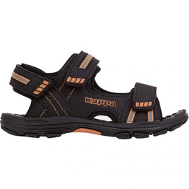 Calzado Kappa Symi T Jr 260685T 1144 negro naranja