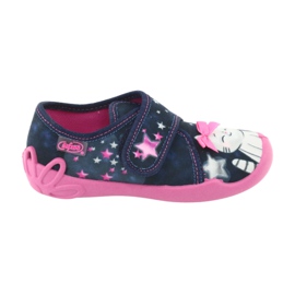 Calzado infantil befado 122X003 azul marino rosado gris