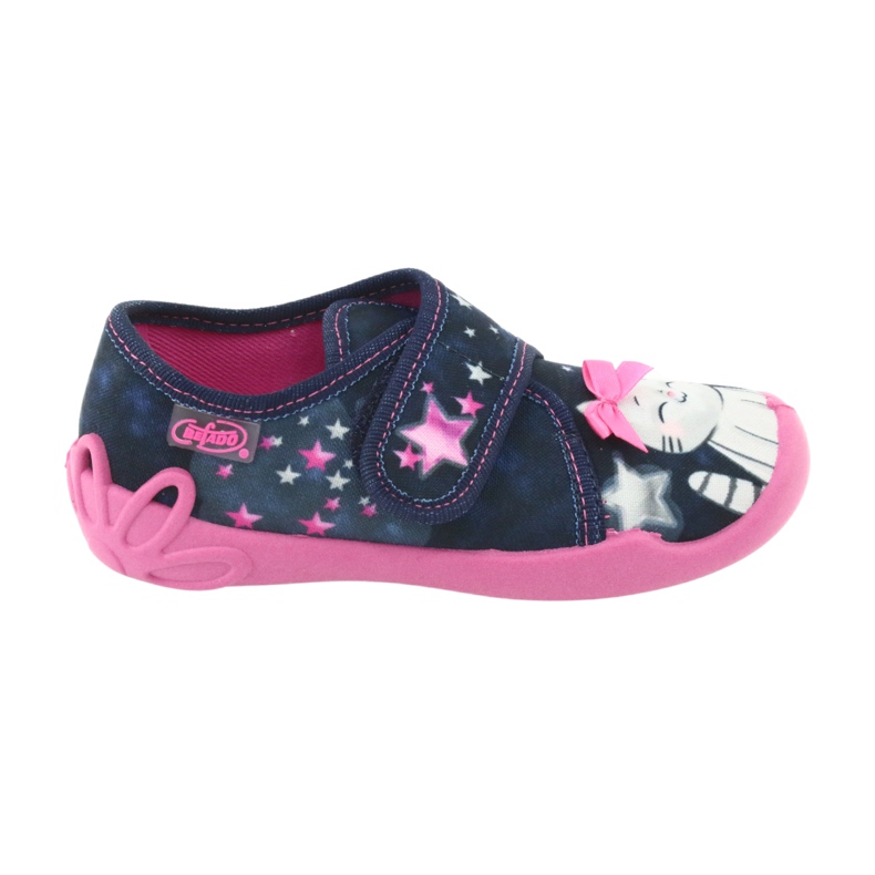 Calzado infantil befado 122X003 azul marino rosado gris