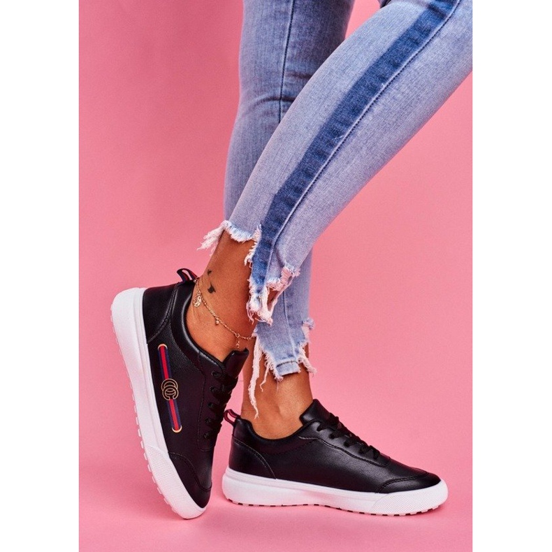 SEA Zapatilla deportiva mujer negra BL161 negro