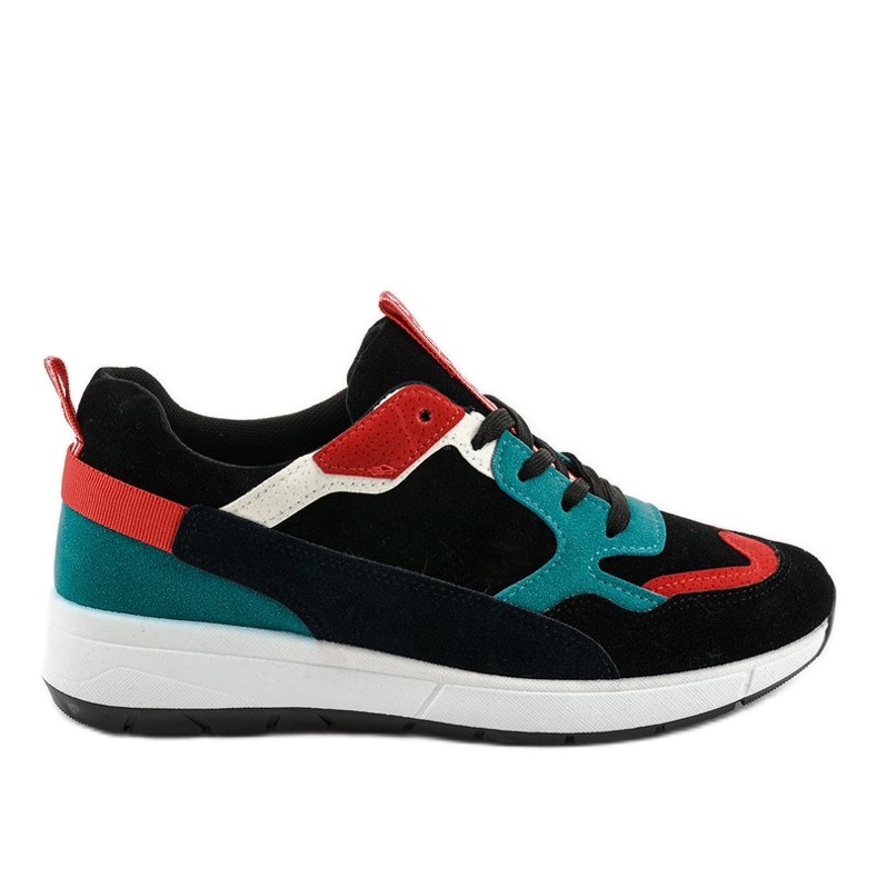 Zapatillas negras, zapatillas deportivas C9212 negro multicolor