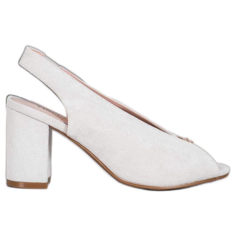 Zapatos elegantes en un poste VINCEZA plata Zapatos elegantes en un poste VINCEZA plata