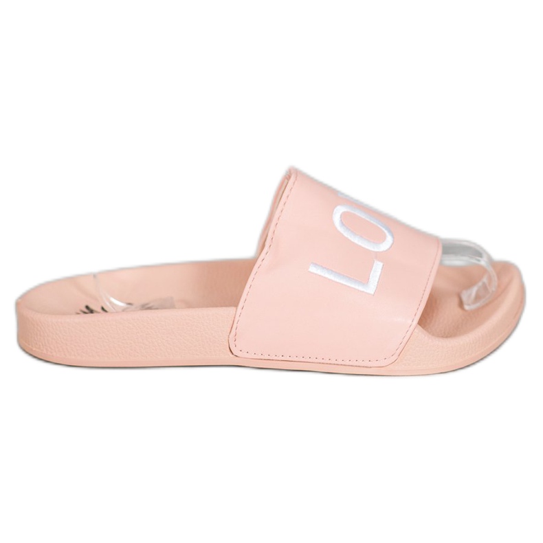 Small Swan LOVE &amp; HATE Zapatillas de piel ecológica rosado