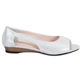 Bailarinas VINCEZA Open Toe plata