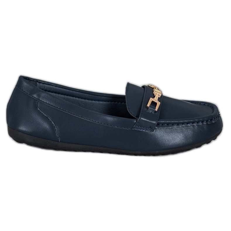 Fama Mocasines azul marino elegantes