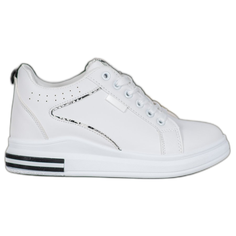 SHELOVET Zapatos blancos con cuña oculta SHELOVET Zapatos blancos con cuña oculta