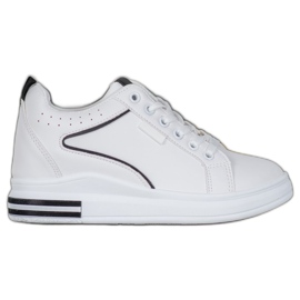 SHELOVET Zapatos blancos con cuña oculta
