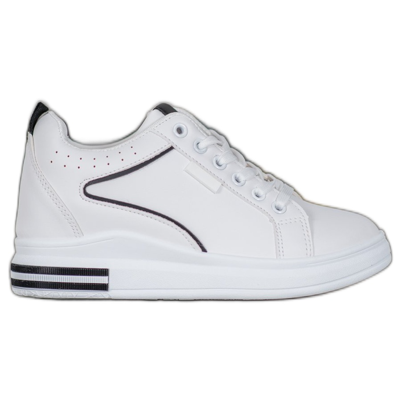 SHELOVET Zapatos blancos con cuña oculta SHELOVET Zapatos blancos con cuña oculta