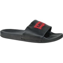 Sandalia de diapositivas con alas de murciélago de Levi's 228998-756-59 negro