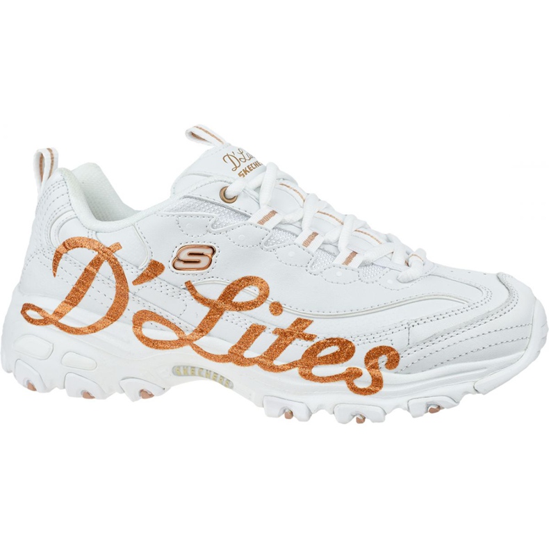 Zapatos Skechers D'Lites Glitzy City W 13165-WTRG blanco