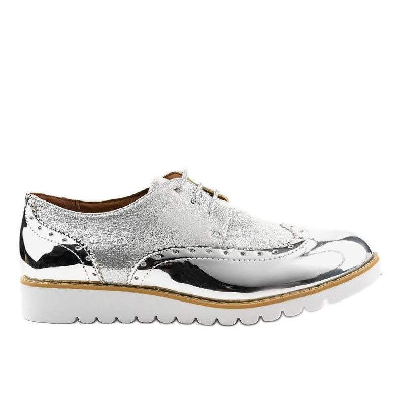 Zapatos Jazz Plateados Lacados TL-61 plata