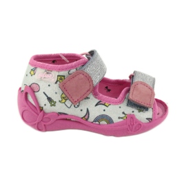 Calzado infantil befado 242P100 rosado gris