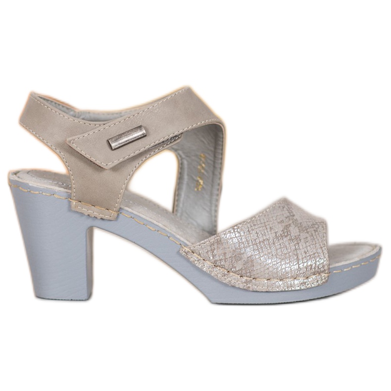 Sandalias Ligeras Con Velcro VINCEZA gris