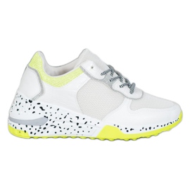 SHELOVET Zapatillas con malla blanco