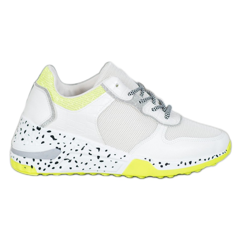 SHELOVET Zapatillas con malla blanco