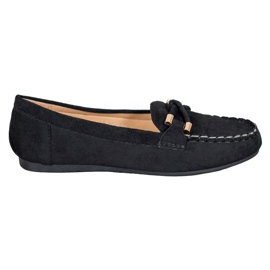 Nio Nio Mocasines de ante elegante negro Nio Nio Mocasines de ante elegante negro