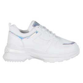SHELOVET Zapatillas Blancas Con Efecto Holo blanco