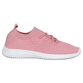SHELOVET Calzado deportivo calado rosa