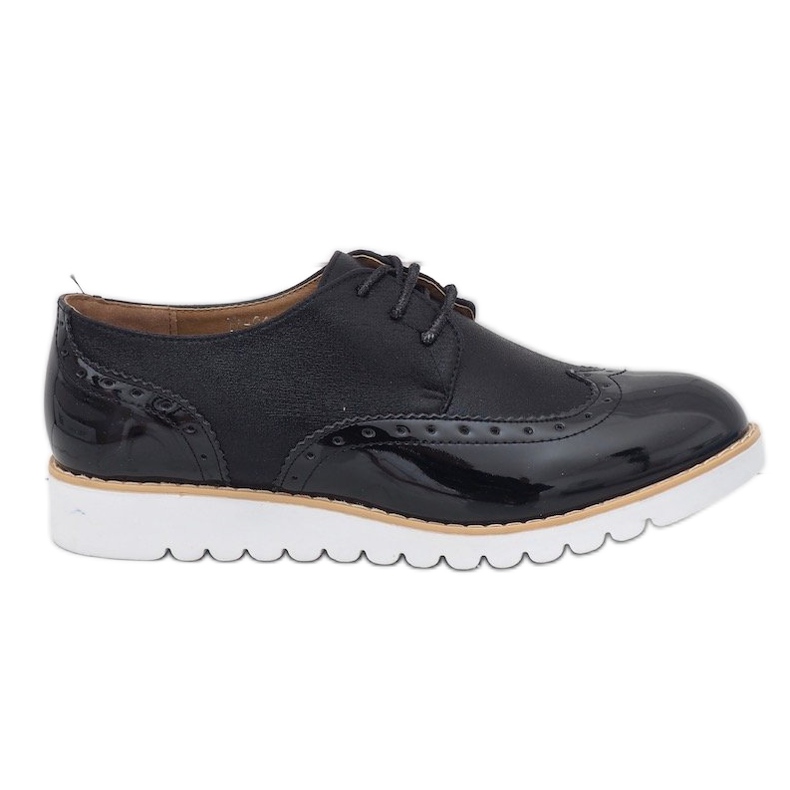 Zapatos Jazz Lacados Negros TL-61