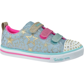 Zapatillas Skechers Sparkle Lite-Stars The Limit Jr 314036L-LBMT azul rosado dorado