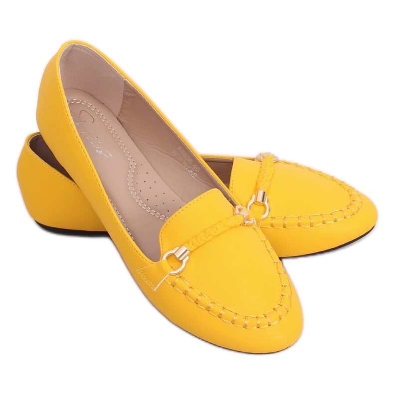Mocasines de mujer miel A8636 Amarillo Mocasines de mujer miel A8636 Amarillo