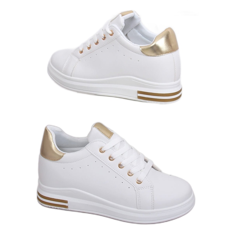 Zapatillas de mujer blancas L8035 Gold blanco