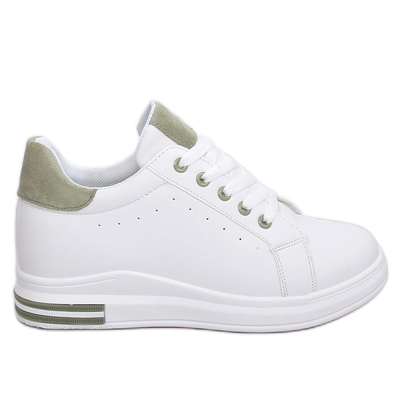 Zapatillas de mujer blancas L8035 Verde blanco Zapatillas de mujer blancas L8035 Verde blanco