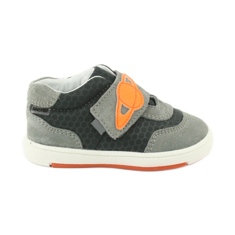 Niños de velcro zapatos deportivos de cuero gris bartek Niños de velcro zapatos deportivos de cuero gris bartek
